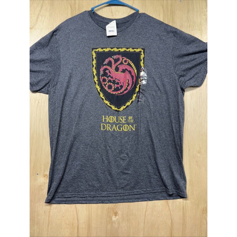 NWT House Of The Dragon Charcoal Heather XL T-Shirt